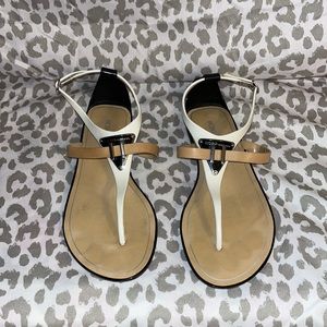 BCBGeneration Black/White Opaque Jelly Sandals